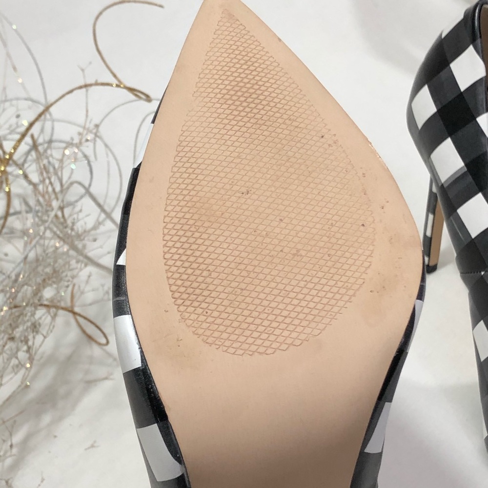 Zara Basic Checkered Stiletto Shoes - image 5
